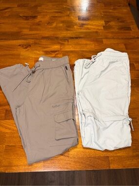 Sold ❌❌❌❌PacSun Men’s Jogger Pants Lot of 2 Small Gray & Blue joggers Drawstring
